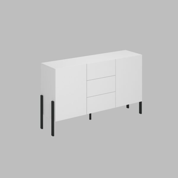 Kummut JUKON 154 cm 2497ND43 valge supermatt - Image 3