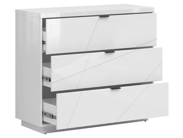 Комод FORN 106 cm KOM3S белый глянецÂ â€” Ð¸Ð·Ð¾Ð±Ñ€Ð°Ð¶ÐµÐ½Ð¸Ðµ 3
