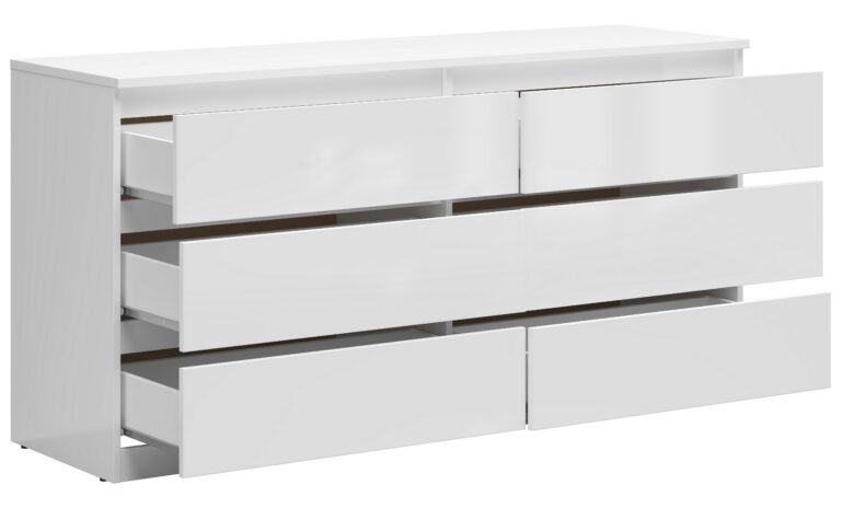 Комод TETRIX KOM6S белый глянец 150 cmÂ â€” Ð¸Ð·Ð¾Ð±Ñ€Ð°Ð¶ÐµÐ½Ð¸Ðµ 3
