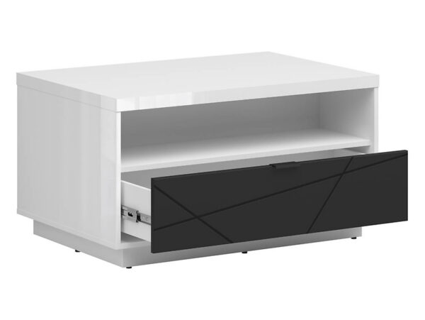 Журнальный стол FORN 90х60 см cm белый глянец/черный матовыйÂ â€” Ð¸Ð·Ð¾Ð±Ñ€Ð°Ð¶ÐµÐ½Ð¸Ðµ 3