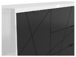 Комод Forn KOM1D3S белый глянец/черный матовый 156cmÂ â€” Ð¸Ð·Ð¾Ð±Ñ€Ð°Ð¶ÐµÐ½Ð¸Ðµ 4