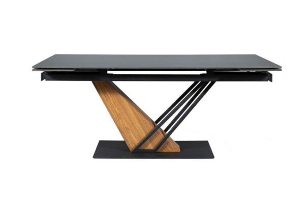 Раскладной обеденный стол GENESIS черный/ясень 160-220x90 cmÂ â€” Ð¸Ð·Ð¾Ð±Ñ€Ð°Ð¶ÐµÐ½Ð¸Ðµ 4