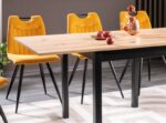 Раскладной обеденный стол FLIP дуб артисан/черный 80-160x80 cmÂ â€” Ð¸Ð·Ð¾Ð±Ñ€Ð°Ð¶ÐµÐ½Ð¸Ðµ 3