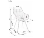 Стул LILIA velvet Bluvel 40 темно-бежевыйÂ â€” Ð¸Ð·Ð¾Ð±Ñ€Ð°Ð¶ÐµÐ½Ð¸Ðµ 5