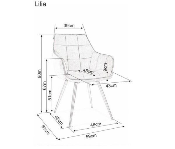 Стул LILIA velvet Bluvel 40 темно-бежевыйÂ â€” Ð¸Ð·Ð¾Ð±Ñ€Ð°Ð¶ÐµÐ½Ð¸Ðµ 5