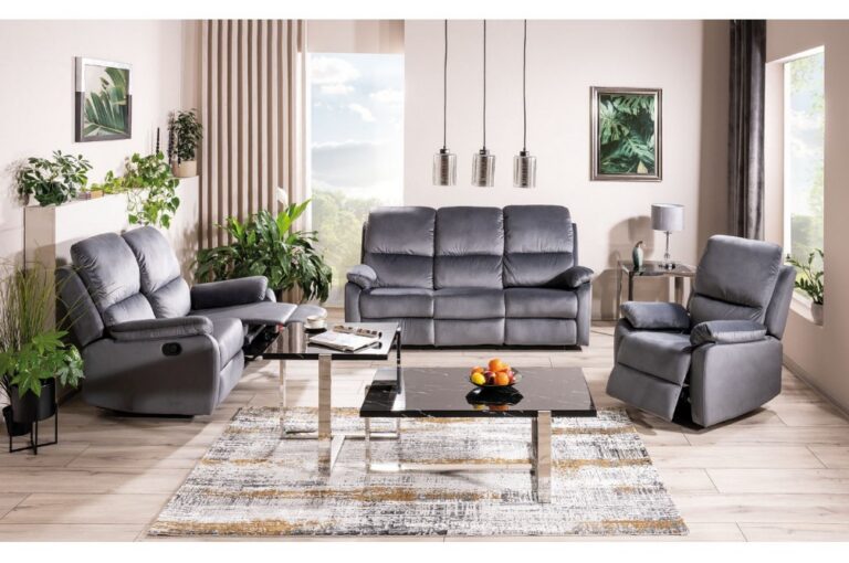 Диван recliner SPENCER 3 velvet серый Bluvel 14 193cmÂ â€” Ð¸Ð·Ð¾Ð±Ñ€Ð°Ð¶ÐµÐ½Ð¸Ðµ 4