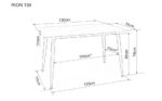 Обеденный стол RION белый мрамор 130x70 cmÂ â€” Ð¸Ð·Ð¾Ð±Ñ€Ð°Ð¶ÐµÐ½Ð¸Ðµ 5