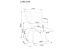 Кресло CARMEN velvet бежевый Bluvel 28Â â€” Ð¸Ð·Ð¾Ð±Ñ€Ð°Ð¶ÐµÐ½Ð¸Ðµ 5