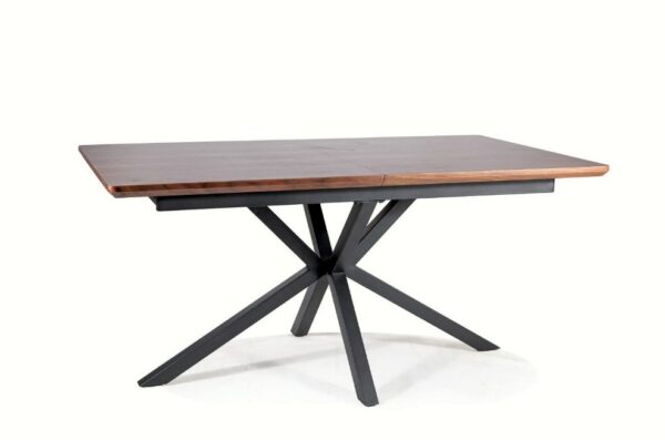 Раскладной обеденный стол LOGAN 160-200x90см нат.шпон орехÂ â€” Ð¸Ð·Ð¾Ð±Ñ€Ð°Ð¶ÐµÐ½Ð¸Ðµ 3