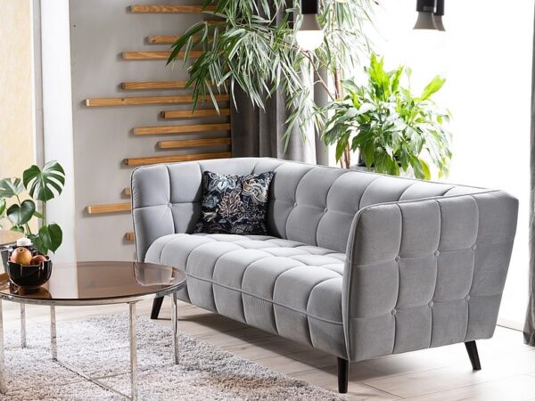 Диван Castello 3 velvet серый Bluvel 14/венге 200 cmÂ â€” Ð¸Ð·Ð¾Ð±Ñ€Ð°Ð¶ÐµÐ½Ð¸Ðµ 4