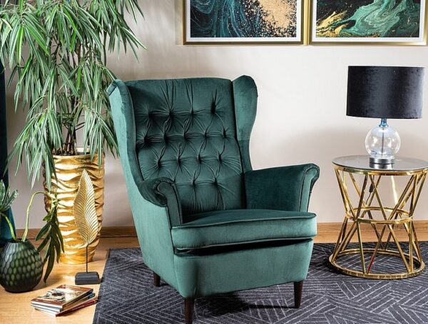 Кресло HARRY velvet зеленый Bluvel 78/венгеÂ â€” Ð¸Ð·Ð¾Ð±Ñ€Ð°Ð¶ÐµÐ½Ð¸Ðµ 3