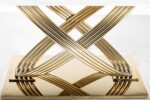 Обеденный стол HERMES 160x90 белый мрамор/золотойÂ â€” Ð¸Ð·Ð¾Ð±Ñ€Ð°Ð¶ÐµÐ½Ð¸Ðµ 3