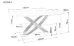 Обеденный стол HERMES 160x90 белый мрамор/золотойÂ â€” Ð¸Ð·Ð¾Ð±Ñ€Ð°Ð¶ÐµÐ½Ð¸Ðµ 8