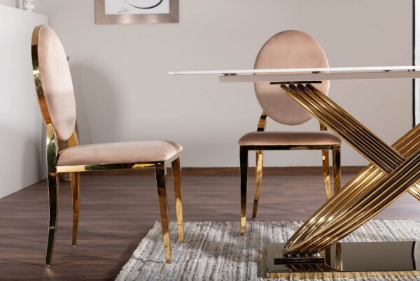 Стул KING velvet Bluvel 28 бежевый/золотойÂ â€” Ð¸Ð·Ð¾Ð±Ñ€Ð°Ð¶ÐµÐ½Ð¸Ðµ 5