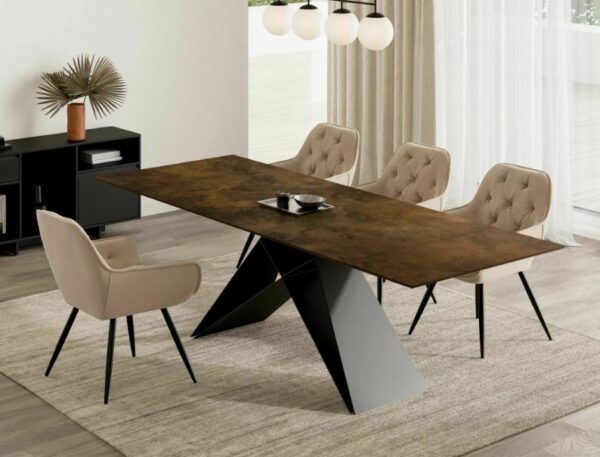 Раздвижной обеденный стол WESTIN ceramic ossido bruno 160-240x90 смÂ â€” Ð¸Ð·Ð¾Ð±Ñ€Ð°Ð¶ÐµÐ½Ð¸Ðµ 5