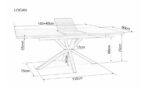 Раскладной обеденный стол LOGAN 160-200x90 cm ceramic белый мраморÂ â€” Ð¸Ð·Ð¾Ð±Ñ€Ð°Ð¶ÐµÐ½Ð¸Ðµ 7