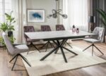 Раскладной обеденный стол LOGAN 160-200x90 cm ceramic белый мраморÂ â€” Ð¸Ð·Ð¾Ð±Ñ€Ð°Ð¶ÐµÐ½Ð¸Ðµ 5