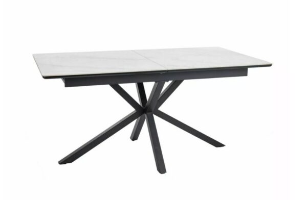 Раскладной обеденный стол LOGAN 160-200x90 cm ceramic белый мраморÂ â€” Ð¸Ð·Ð¾Ð±Ñ€Ð°Ð¶ÐµÐ½Ð¸Ðµ 4
