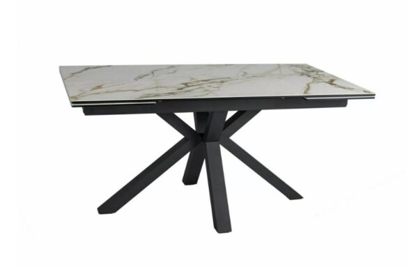 Раздвижной обеденный стол COLUMBUS ceramic белый amber bianco 160-240x90cmÂ â€” Ð¸Ð·Ð¾Ð±Ñ€Ð°Ð¶ÐµÐ½Ð¸Ðµ 3