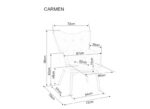 Кресло CARMEN velvet розовый Bluvel 52Â â€” Ð¸Ð·Ð¾Ð±Ñ€Ð°Ð¶ÐµÐ½Ð¸Ðµ 5
