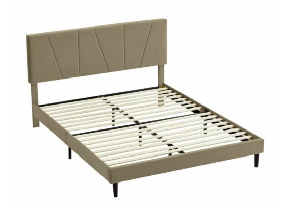 Кровать SAVANA velvet бежевый Bluvel 28 120x200Â â€” Ð¸Ð·Ð¾Ð±Ñ€Ð°Ð¶ÐµÐ½Ð¸Ðµ 3