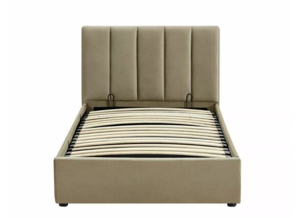 Кровать с ящиком для белья MONTREAL velvet Bluvel 28 бежевый 90x200Â â€” Ð¸Ð·Ð¾Ð±Ñ€Ð°Ð¶ÐµÐ½Ð¸Ðµ 5