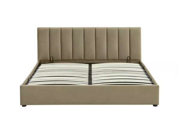Кровать с ящиком для белья MONTREAL velvet Bluvel 28 бежевый 120x200Â â€” Ð¸Ð·Ð¾Ð±Ñ€Ð°Ð¶ÐµÐ½Ð¸Ðµ 5