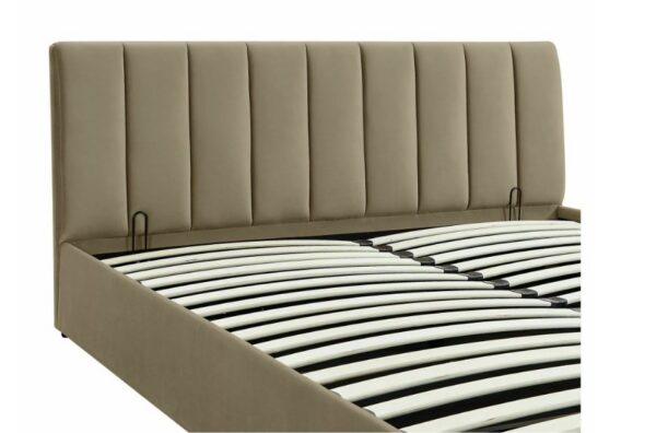 Кровать с ящиком для белья MONTREAL velvet Bluvel 28 бежевый 120x200Â â€” Ð¸Ð·Ð¾Ð±Ñ€Ð°Ð¶ÐµÐ½Ð¸Ðµ 7