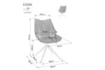 Стул с функцией вращения CODA Brego 07 серыйÂ â€” Ð¸Ð·Ð¾Ð±Ñ€Ð°Ð¶ÐµÐ½Ð¸Ðµ 4