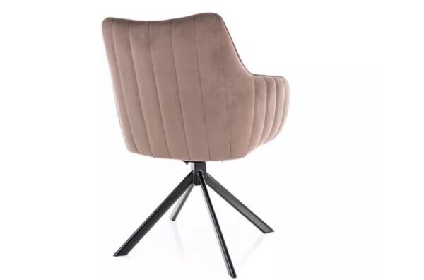Стул с функцией вращения AZALIA velvet Bluvel 38 капучиноÂ â€” Ð¸Ð·Ð¾Ð±Ñ€Ð°Ð¶ÐµÐ½Ð¸Ðµ 3