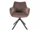 Стул с функцией вращения AZALIA velvet Bluvel 38 капучиноÂ â€” Ð¸Ð·Ð¾Ð±Ñ€Ð°Ð¶ÐµÐ½Ð¸Ðµ 4
