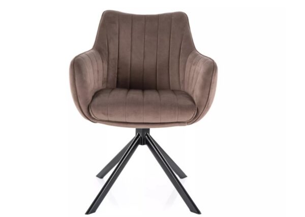 Стул с функцией вращения AZALIA velvet Bluvel 38 капучиноÂ â€” Ð¸Ð·Ð¾Ð±Ñ€Ð°Ð¶ÐµÐ½Ð¸Ðµ 4