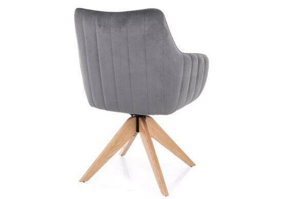 Стул с функцией вращения AZALIA D velvet Bluvel 14/дубÂ â€” Ð¸Ð·Ð¾Ð±Ñ€Ð°Ð¶ÐµÐ½Ð¸Ðµ 3