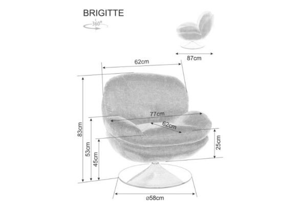 Кресло BRIGITTE Brego 18 темно-серыйÂ â€” Ð¸Ð·Ð¾Ð±Ñ€Ð°Ð¶ÐµÐ½Ð¸Ðµ 5