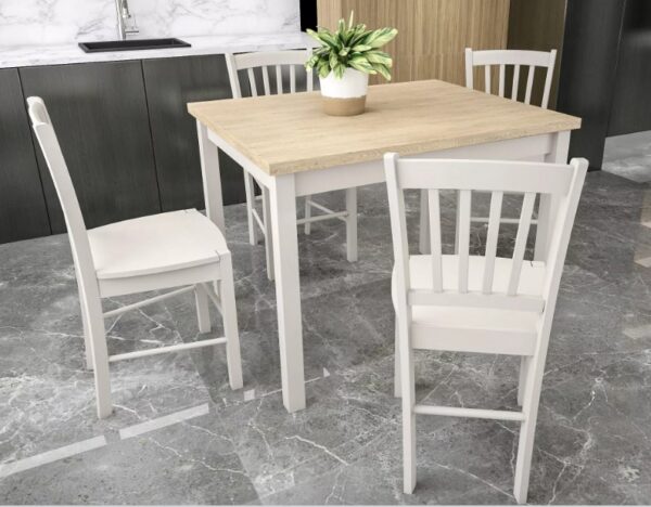 Обеденный стол ADAM 80х80 дуб кремона торро/кашемирÂ â€” Ð¸Ð·Ð¾Ð±Ñ€Ð°Ð¶ÐµÐ½Ð¸Ðµ 3