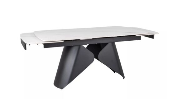 Раздвижной обеденный стол ARMANDO 160-240x90 cm белый/черныйÂ â€” Ð¸Ð·Ð¾Ð±Ñ€Ð°Ð¶ÐµÐ½Ð¸Ðµ 3