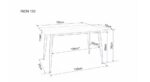 Обеденный стол RION черный мрамор 130х70 cmÂ â€” Ð¸Ð·Ð¾Ð±Ñ€Ð°Ð¶ÐµÐ½Ð¸Ðµ 4