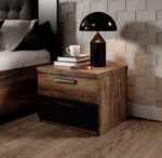 Прикроватная тумбочка SIGMA дуб flagstaff/черныйÂ â€” Ð¸Ð·Ð¾Ð±Ñ€Ð°Ð¶ÐµÐ½Ð¸Ðµ 4