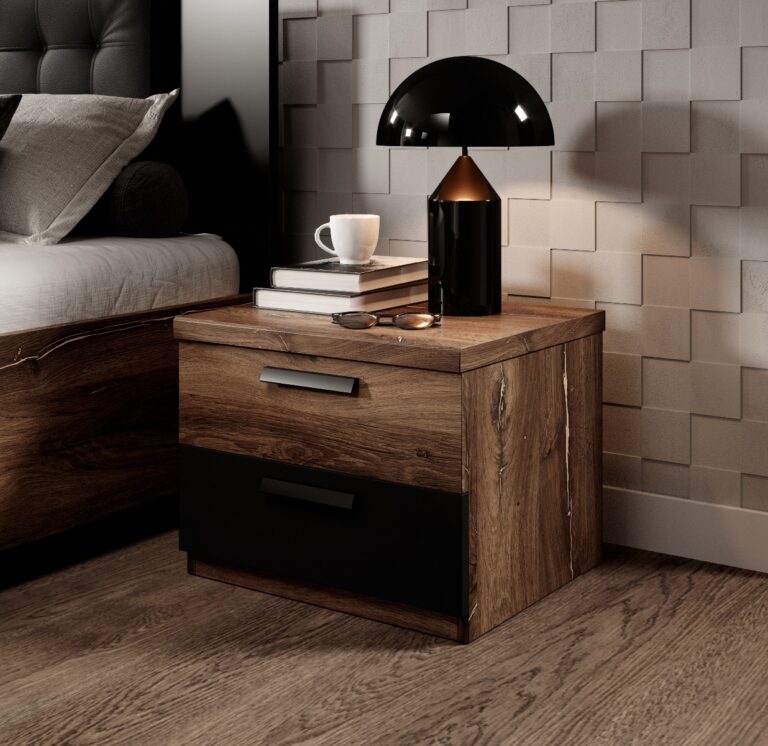 Прикроватная тумбочка SIGMA дуб flagstaff/черныйÂ â€” Ð¸Ð·Ð¾Ð±Ñ€Ð°Ð¶ÐµÐ½Ð¸Ðµ 4
