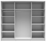 Шкаф с раздвижными дверями 220 cm TETRIX белый/2 зеркалаÂ â€” Ð¸Ð·Ð¾Ð±Ñ€Ð°Ð¶ÐµÐ½Ð¸Ðµ 4