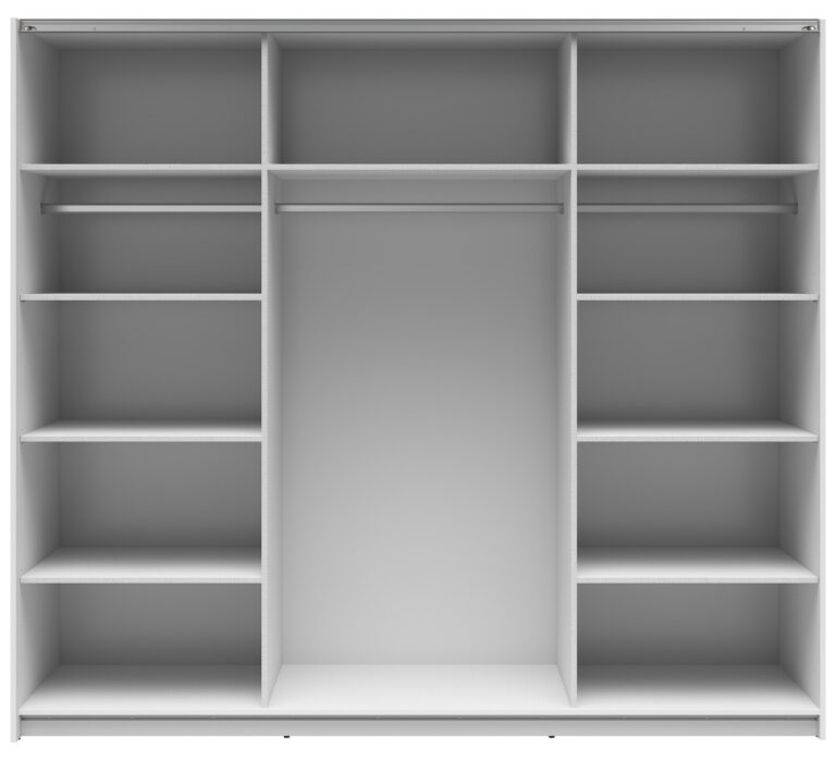 Шкаф с раздвижными дверями 220 cm TETRIX белый/2 зеркалаÂ â€” Ð¸Ð·Ð¾Ð±Ñ€Ð°Ð¶ÐµÐ½Ð¸Ðµ 4