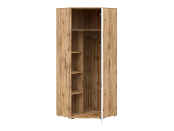 Угловой шкаф ZELE SZFN1D дуб вотан/белый глянецÂ â€” Ð¸Ð·Ð¾Ð±Ñ€Ð°Ð¶ÐµÐ½Ð¸Ðµ 3