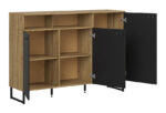 Комод ZENDA KOM3D/150/U дуб waterford/черный 150 смÂ â€” Ð¸Ð·Ð¾Ð±Ñ€Ð°Ð¶ÐµÐ½Ð¸Ðµ 3
