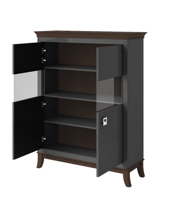 Kummut TISARO 24Z3LJ42 antratsiit kõrgläige 116 cm - Image 3