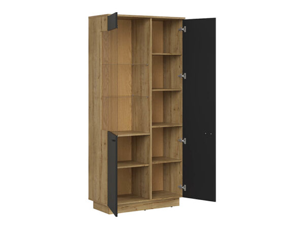 Витрина ZENDA REG1D1W дуб waterford/черный 91 смÂ â€” Ð¸Ð·Ð¾Ð±Ñ€Ð°Ð¶ÐµÐ½Ð¸Ðµ 3