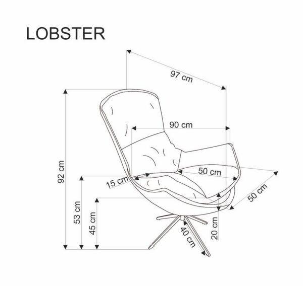 Кресло LOBSTER бежевыйÂ â€” Ð¸Ð·Ð¾Ð±Ñ€Ð°Ð¶ÐµÐ½Ð¸Ðµ 8