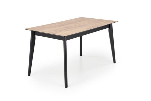 Раскладной обеденный стол GULIAN 140-180/80/76 cm дуб вотан/черныйÂ â€” Ð¸Ð·Ð¾Ð±Ñ€Ð°Ð¶ÐµÐ½Ð¸Ðµ 3