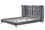 Кровать SCANDINO 160x200 velvet серыйÂ â€” Ð¸Ð·Ð¾Ð±Ñ€Ð°Ð¶ÐµÐ½Ð¸Ðµ 3