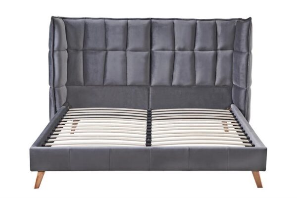 Кровать SCANDINO 160x200 velvet серыйÂ â€” Ð¸Ð·Ð¾Ð±Ñ€Ð°Ð¶ÐµÐ½Ð¸Ðµ 4
