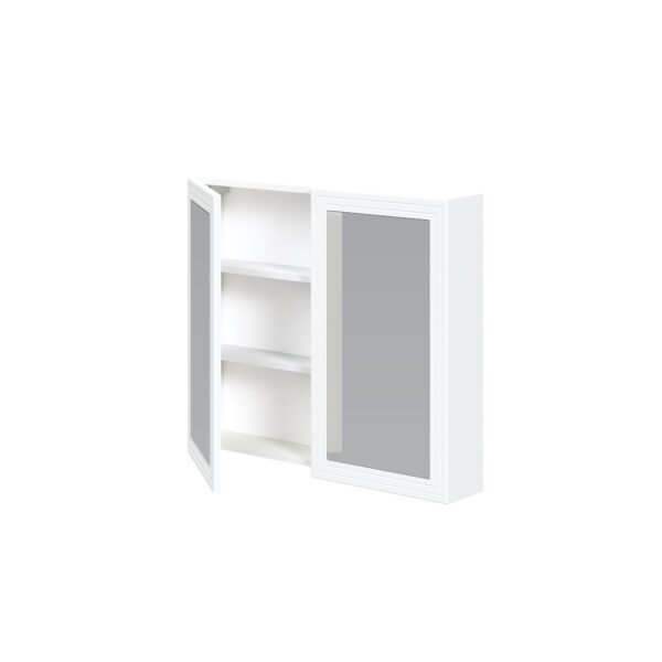 Шкаф-зеркало TORETO SLU-80, белыйÂ â€” Ð¸Ð·Ð¾Ð±Ñ€Ð°Ð¶ÐµÐ½Ð¸Ðµ 3